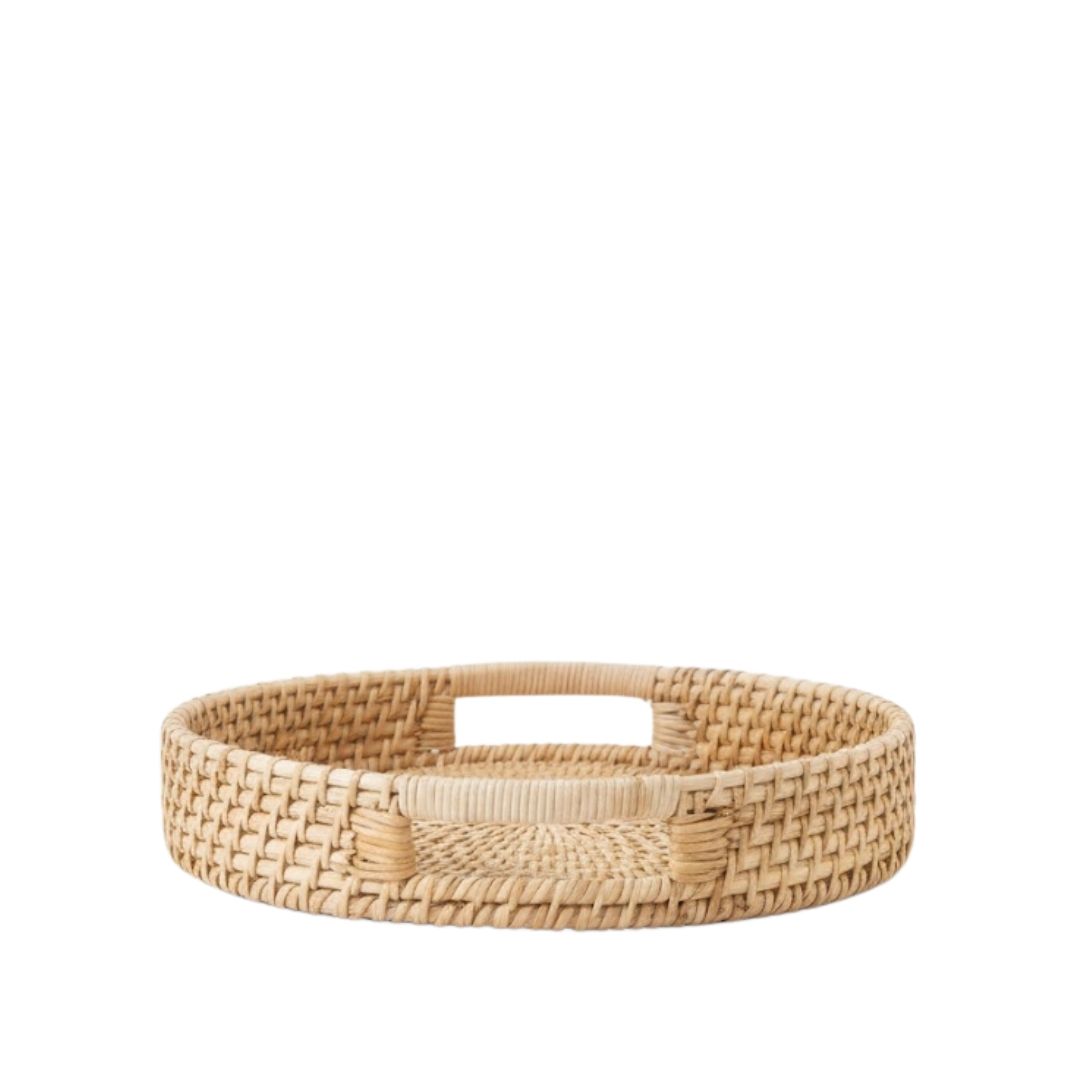 Bohemian Oasis Rattan Tray